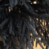 6' Artificial Halloween Real Touch Black Norfolk Pine Christmas Tree with Natural Look