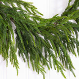 6' Artificial Real Touch Norfolk Island Pine Garland with Natural Look