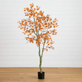 6' Autumn Birch Leaf Artificial Fall Tree