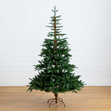6’ Pre-Lit Artificial Idaho Mixed Fir Christmas Tree with 130 Warm White LED Lights