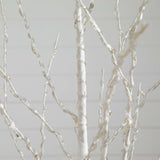 6’ Pre-Lit Artificial White Birch Tree with 400 Color Changing LED Lights