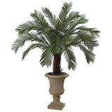 65” Cycas Artificial Plant in Urn UV Resistant (Indoor/Outdoor)