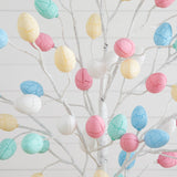 6' Pre-Lit Artificial Easter Twig Tree with 96 Egg Shaped LED Ornaments