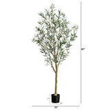 7' Artificial Greco Olive Tree