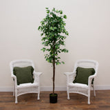 7’ Ficus Double Trunk Artificial Tree