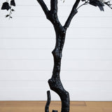 7' Artificial Halloween Black Maple Tree