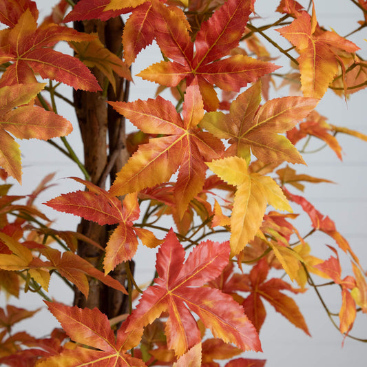 7' Autumn Deluxe Maple Artificial Fall Tree