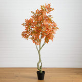 7' Autumn Sumac Artificial Fall Tree