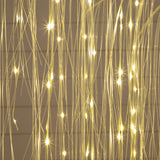 7' Pre-Lit Artificial White Willow Christmas Tree with 400 Cool White LED Light