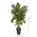70” Areca Palm Artificial Tree in Slate Planter