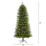 7.5’ Belgium Fir “Natural Look” Artificial Christmas Tree with 550 Clear LED Lights