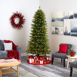 7.5’ Belgium Fir “Natural Look” Artificial Christmas Tree with 550 Clear LED Lights
