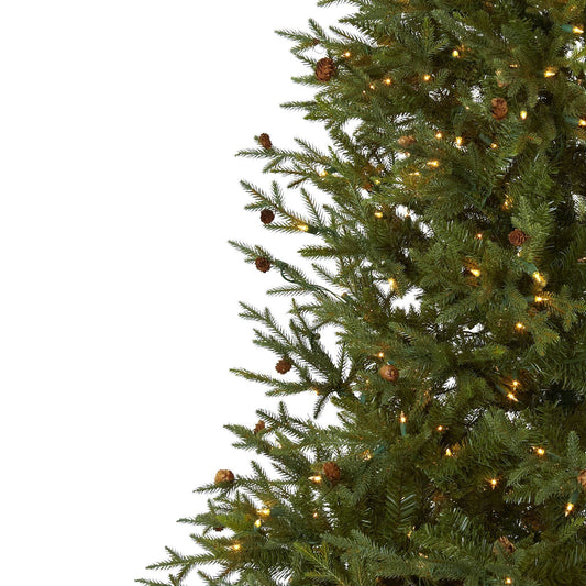 7.5’ Classic Pine & Pine Cone Christmas Tree