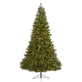 7.5' Mount Hood Spruce Artificial Christmas Tree with 450 Warm White Lights and 1285 Bendable Branches