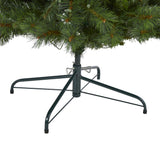 7.5’ Slim West Virginia Mountain Pine Artificial Christmas Tree with 450 Clear Lights and 967 Bendable Branches