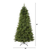 7.5’ Vancouver Fir “Natural Look” Artificial Christmas Tree with 600 Clear LED Lights and 2942 Bendable Branches