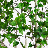 8' Artificial Birch Tree with Real Touch Leaves