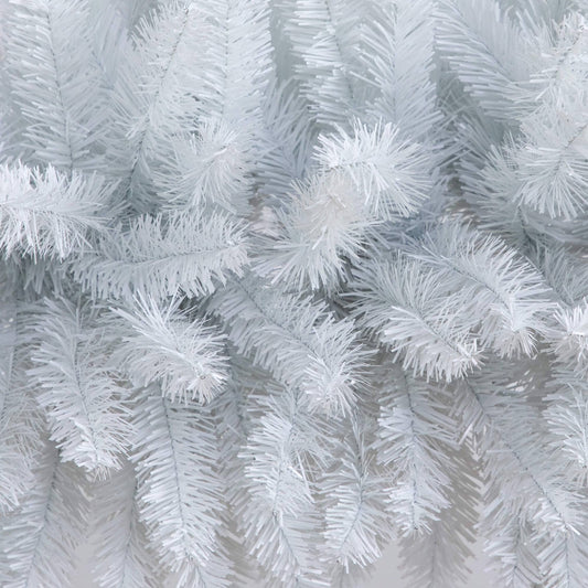 8' Artificial Holiday White Christmas Pine Archway