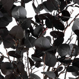 8' Pre-Lit Artificial Halloween Black Eucalyptus Tree with 540 Orange & Purple LED Lights