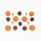 8-pc Artificial Autumn Harvest Assorted Fall Pumpkin Decor - Set of 2
