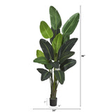 8’ Traveler's Palm Artificial Tree