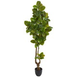 81” Rubber Leaf Artificial Tree (Real Touch)