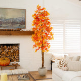 9' Autumn Deluxe Maple Artificial Fall Tree