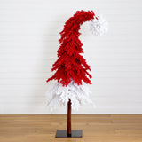 7’ Holiday Red Santa’s Hat Christmas Tree with 500 LED lights and 1272 Bendable Branches