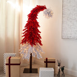 7’ Holiday Red Santa’s Hat Christmas Tree with 500 LED lights and 1272 Bendable Branches