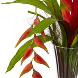 Bromeliad and Heliconia in Vase