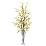 Forstyhia w/Vase Silk Flower Arrangement