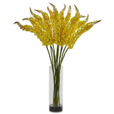 Fox Tail Artificial Arrangement in Glass Cylinder