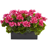 13” Geranium in Rectangular Planter UV Resistant (Indoor/Outdoor)