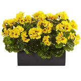 13” Geranium in Rectangular Planter UV Resistant (Indoor/Outdoor)