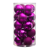 Holiday Christmas 20 Count 3” Shatterproof Ornament Set with Re-Useable Storage Container