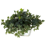 Ivy w/White Wash Planter Silk Plant