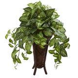 Nepthytis Artificial Plant in Stand Planter