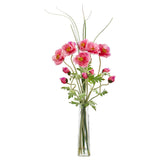 Poppy and Grass Artificial Arrangement
