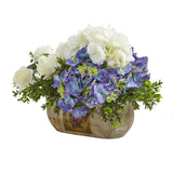 Rose and Hydrangea Artificial Arrangement