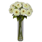 Sunflower w/Cylinder Silk Flower Arrangement