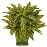 Tradescantia Artificial Plant in Green Planter