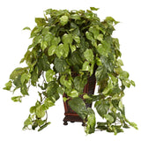 Vining Pothos w/Decorative Vase Silk Plant