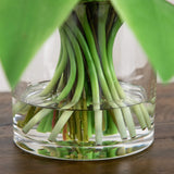 Wedding Collection 20" Artificial Roses and Tulips Arrangement in Glass Vase