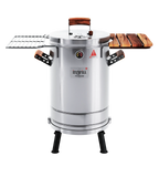 3-in-1 Stainless Steel Smoker Barrel Grill – Portable Charcoal BBQ with Thermometer, Outdoor Cooking Smoker for Camping, Backyard & Home BBQ INGRILL