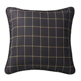 Ashbury Black Woven Tweed Euro Sham