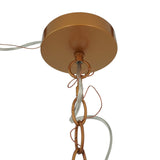 Delphi Pendant Lamp - Coarse Gold and Clear Glass