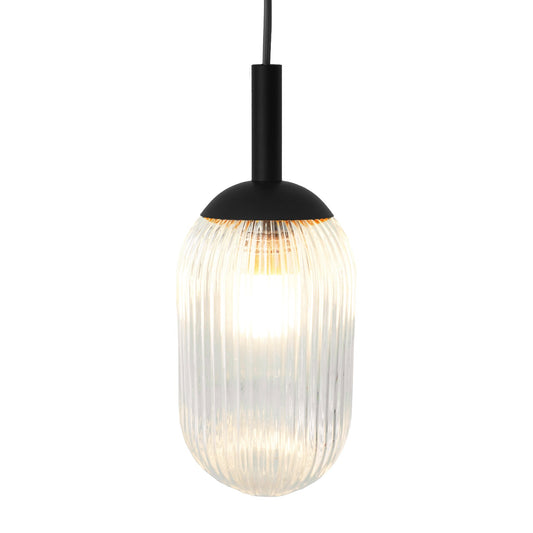 Giza Pendant Lamp - Black and Clear