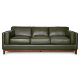 Raleigh Sustainable Wood 3-Seater Top Grain Genuine Leather Sofa