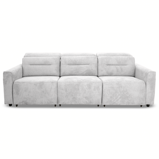 Falmouth Light Grey Fabric Power Slider Sofa