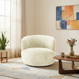 Thornton Sand Chenille Swivel Chair